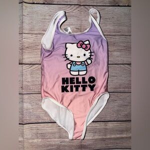 Hello Kitty Pink and Purple Kids Swim One Piece